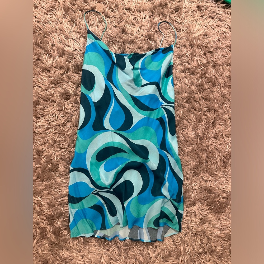 Zara blue dress